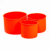 Набор форм для выпечки пасхи силиконовые 3 шт 1.7 л, 1 л, 0.6 л формы для пасхи Красные HP-35-553R