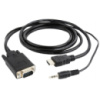 Кабель Cablexpert HDMI-VGA 5м Чорний (A-HDMI-VGA-03-5M) (Код товару:42073)