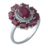 Серебряное кольцо CatalogSilver с натуральным рубином 1.75ct, вес изделия 3,76 гр (2009948) 18 размер