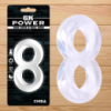 Ерекційне кільце у вигляді вісімки GK Power «Duo Cock 8 Ball Ring Clear» від CHISA