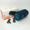 Bluetooth-колонка TG657 з RGB підсвічуванням 1500 mAh, музичні стовпчики для вулиці. Колір: синій