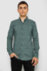 Сорочка чоловіча з принтом, колір оливковий, 214R1029