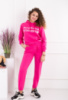 Жіночий малиновий спортивний костюм з написом