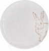 Набор 4 керамических тарелки «Bunny» 21х21х2см, белый с золотом