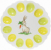 Тарелка блюдо-подставка для яиц «Зайчик с морковкой» Ø31.5см, на 12 яиц