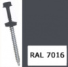 Саморіз для кріплення листового металу RAL 7016 (антрацитово-сірий) 4,8*35 мм