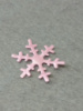 Атласная снежинка/ 3 см / 10 шт/ Розовый