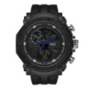 Чоловічий тактичний годинник Sanda 6012 Black-Blue з комбінованим циферблатом та підсвічуванням