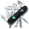 Нож Victorinox Climber Ukraine Black «Серце жовто-блакитне» (1.3703.3_T1090u)