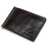 Чоловічий практичний затиск для грошей 711403 Темно-коричневий