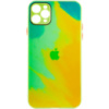 Чохол Apple iPhone 11 Pro (5.8«») - TPU+Glass Impasto abstract (Yellow green) - купити в SmartEra.ua