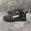 Мужские летние кроссовки Puma 060 сетка чёрные