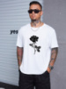 Біла чоловіча футболка з ДТФ (стандарт)