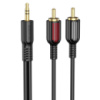 Аудіо кабель Borofone BL11 3.5mm to double RCA Чорний - купити в SmartEra.ua