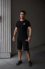 Комплект чоловічий Adidas: футболка чорна + шорти чорні (9445815181)