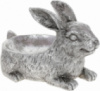Подставка для украшений «Кролик» 22х15х14см, полистоун, серебро