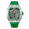 Чоловічий годинник Pagani Design PD-YS012 Silver-Green з сапфіровим склом та механізмом Seiko VH88