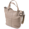 Женская сумка с ручками из натуральной кожи Vintage 22996 Серый