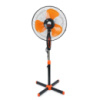 Вентилятор напольный YT41905, 16″, 100W, цена за ящик (2шт), 3 режима, 220V, Black/Orange, Box