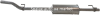 ​Глушник Sprinter 901-904 CDI, BOSAL, кінець рівн для додаткової труби