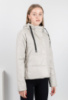 Жіноча сіра куртка з капюшоном