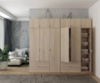 Шкаф для одежды Doros Лукас Дуб сонома 3+3 ДСП 270х50х240 DRS-011705 (42005115)