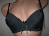 Бюстгальтер JASSIRE чорний чашка В на поролоні з мереживом з боків