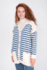 Жіноча кофта на гудзиках, в смужку