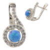 Серебряные серьги CatalogSilver с опалом (1128374)