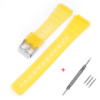 Ремінець для Casio F-91W Jelly Yellow SI полімерний жовтий (SKU: 1051-0932)