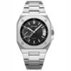Чоловічий годинник Skmei 2572SIBK Silver-Black класичний з металевим браслетом та датою