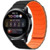 DM Ремінець Armor Magnetic Band 20 mm Універсальний Black/Orange