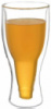 Стакан «Beer Bottle» 350мл с двойными стенками, стеклянная термокружка
