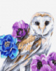 Картина за номерами «Совушка у квітах» 40х50см