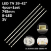 LED підсвітка TV 39-40-42« JL.D39581235-105AS-M Amoi LE-8842C Elenberg 39DF4530 Viano TV40DFHD 4шт.