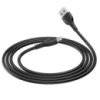 Кабель BOROFONE BX51 USB to iP 2.4A,1m, PVC, PVC connectors, Black (6931474743893)