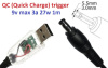 Переходник для роутера 9v (3a, 27w) 5.5x3.0 or 5.0x3.0mm (+pin) 1.2m з USB Type-A (male) Quick Charge QC тригер (A class) 1 день гар.