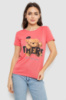 Футболка жіноча з принтом, колір кораловий, 244R509