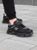 Кросівки New Balance замш/шкіра/3D сітка колір чорний