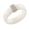 Серебряное кольцо CatalogSilver с керамикой, вес изделия 4,15 гр (1221389) 18.5 размер