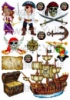 Вафельные картинки на тему: Пиратская вечеринка