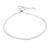 Серебряный браслет CatalogSilver с фианитами, вес изделия 3,91 гр (2153801) adjustable размер