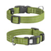 Нашийник для собак бавовняна тасьма CoLLaR Брезент, пластиковий фастекс, S, Ш 20 мм, Дов 28-40 см