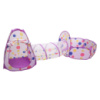 Палатка детская 3 в 1 70×70×90 см игровая палатка з тоннелем и бассейном Фиолетовая HP-S-4NDV