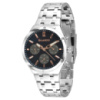 Чоловічий наручний годинник Guardo 012781-7 Silver-Black з нержавіючої сталі