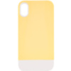 Чохол TPU+PC Bichromatic для iPhone XR (6.1«») (Creamy-yellow / White) - купити в SmartEra.ua