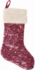 Носок для подарков «Розовый» 53см, с пайетками