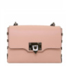 Рожева сумочка на ланцюжку шкіряна стильна Італія 79812P