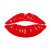 Зеркальный декор акриловый самоклеющийся Губы красные, 2шт (D) SW-00002500