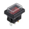 Переключатель on-off с подсветкой 12V квадратный Red 19*29*18мм 6A 250V 10A 125/250V 6A 250V